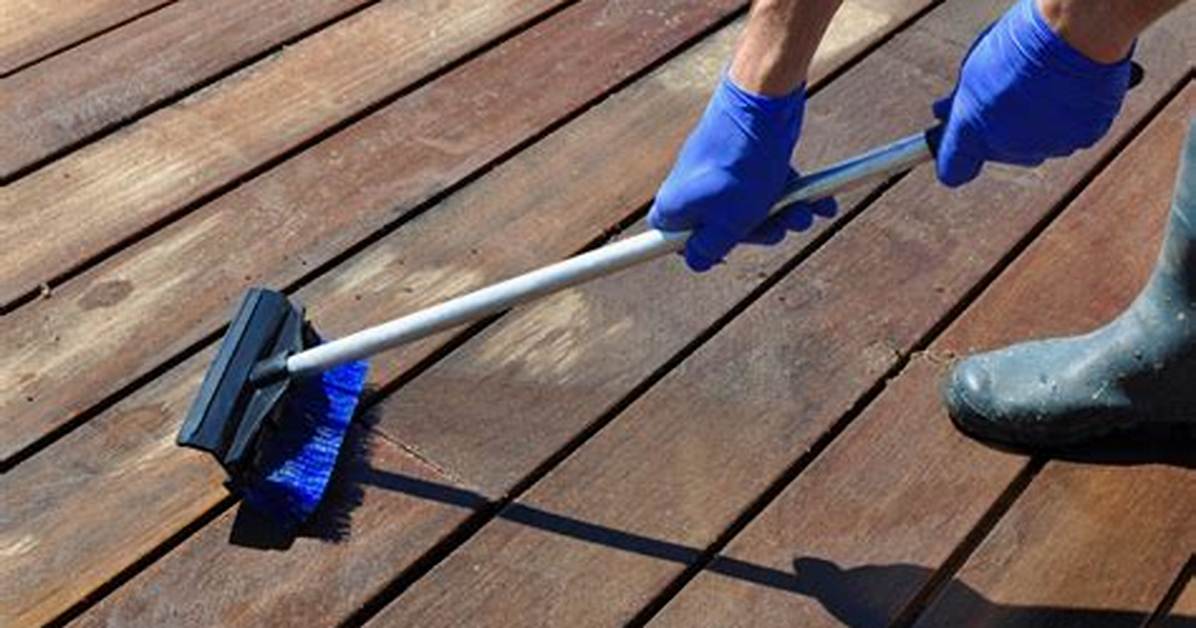 Deck Cleaning with Sodium