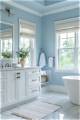 Decorating Ideas for a Bathroom with Blue Countertops