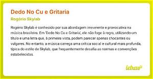 Dedo No Cu E Gritaria Significado: a Deep Dive into Its Meaning and Cultural Relevance