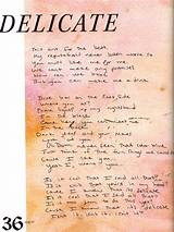 “Delicate” - Lyrics Meaning