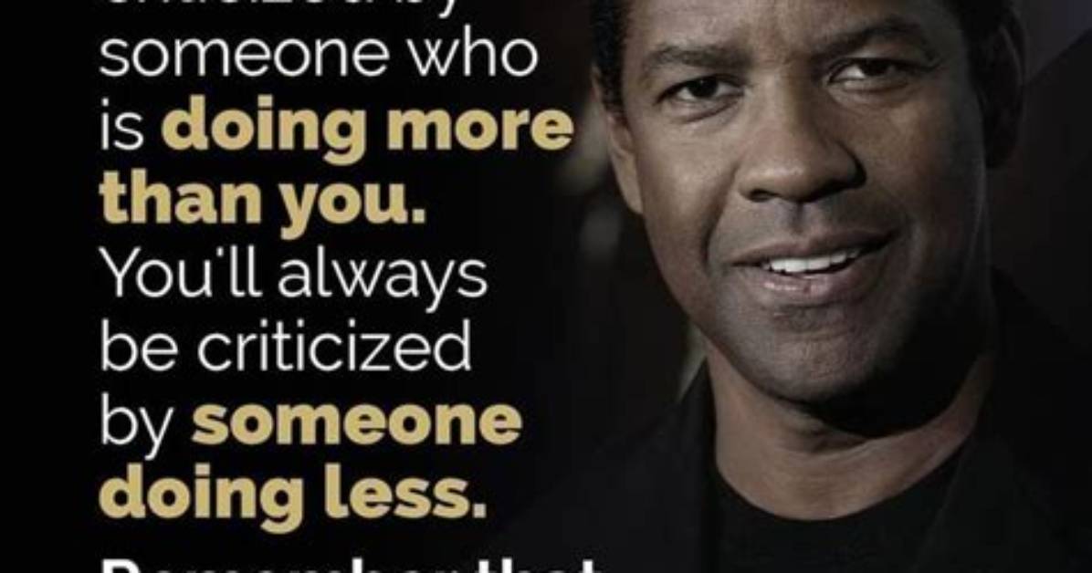 Denzel Washington Quote