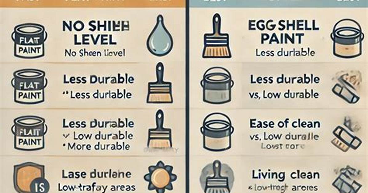 Difference Between Flat Eggshell