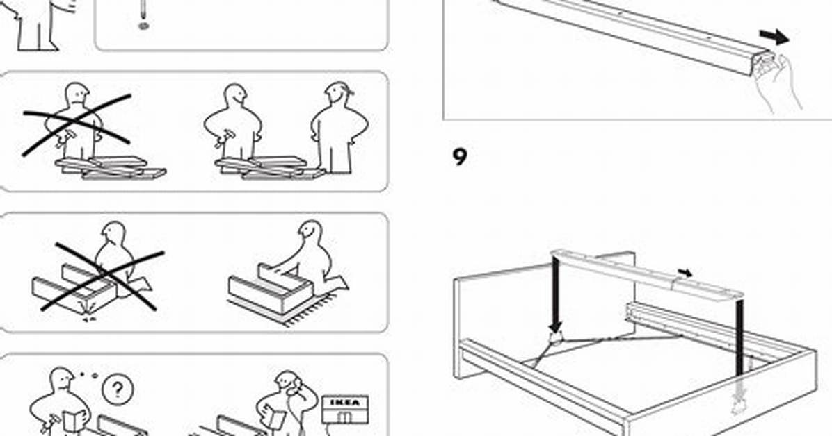 Directions for an Ikea Bed