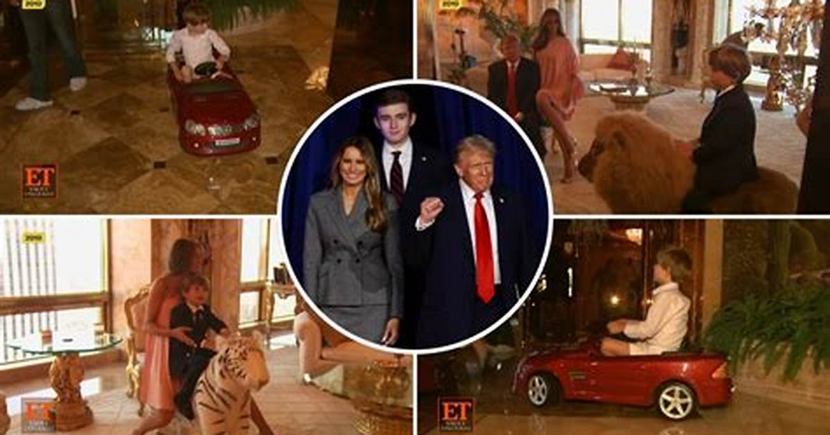 Discover Barron Trump's Lavish Mansion: a Peek Inside the Trump Family Home