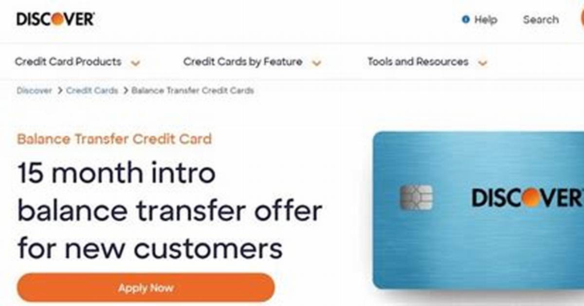 Discover It Balance Transfer Credit Card