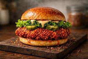 Discover the Irresistible Spicy Chicken Burger from Wendy's
