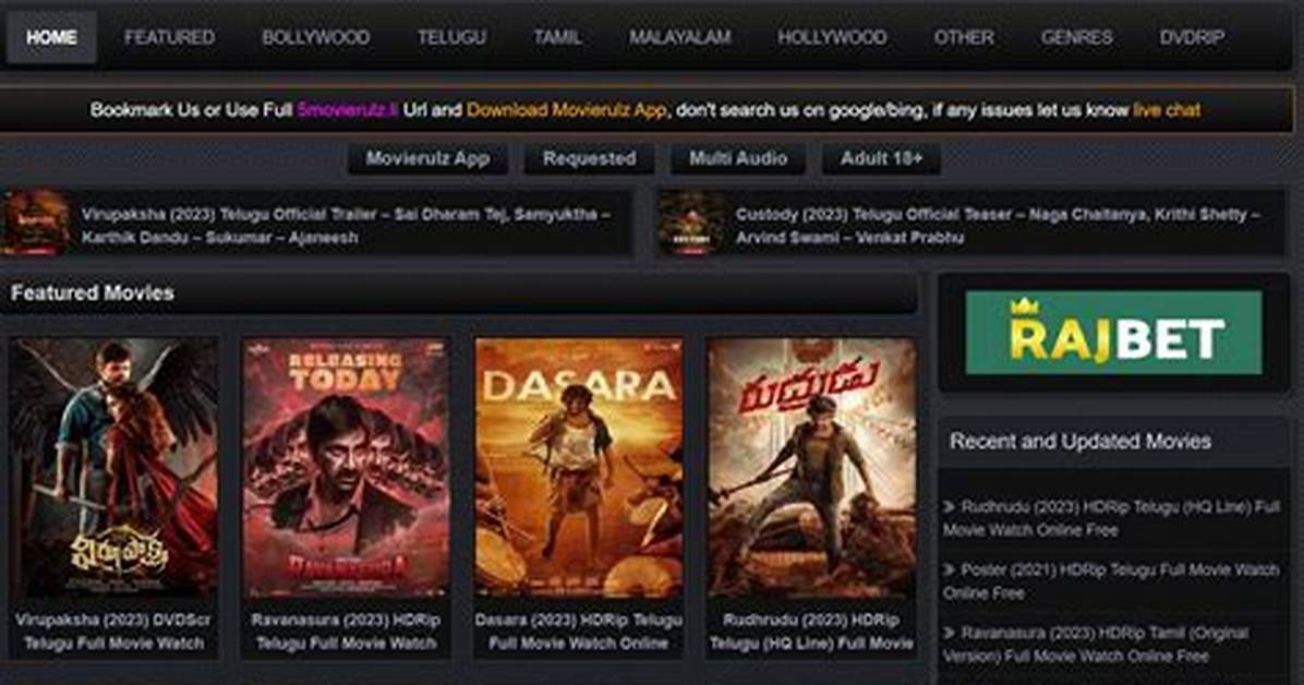 Discover the Latest Movies on Movierulz Your Ultimate Entertainment Hub