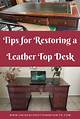Diy: Leather Top Desk | Homesteady