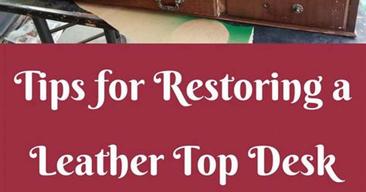 Diy Leather Top Desk