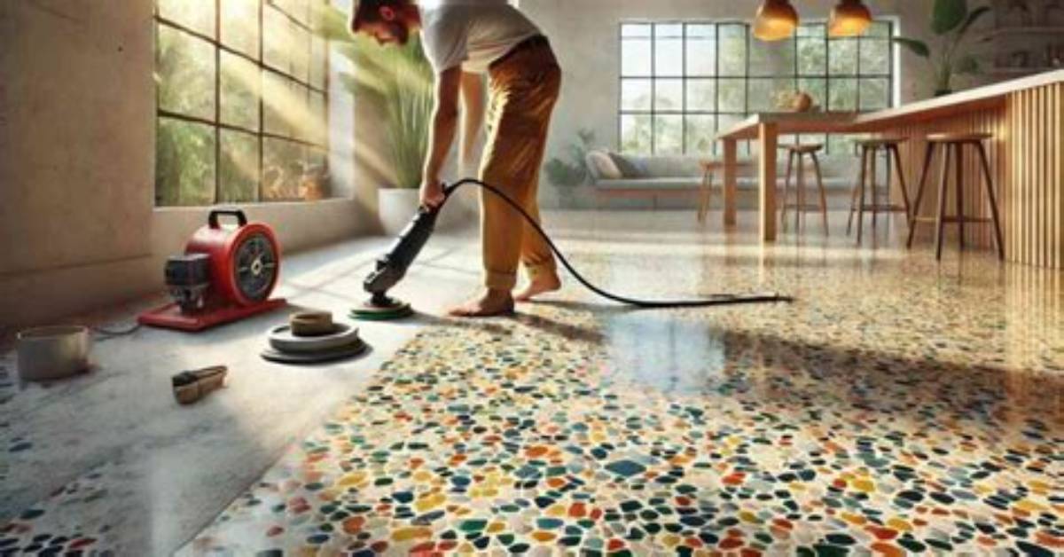 Diy Sanding Terrazzo Floors
