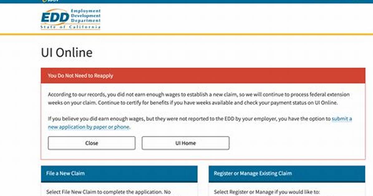 Do I Need to Reapply for Unemployment Extension in California?