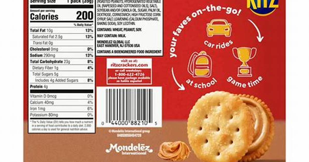 Do Ritz Crackers Have Nuts?