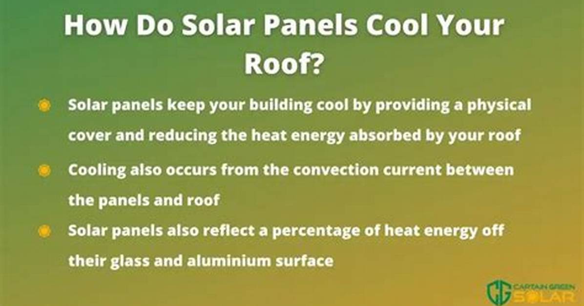Do Solar Panels Keep the House Cool?