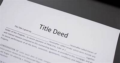 Do Title Deeds Still Exist?