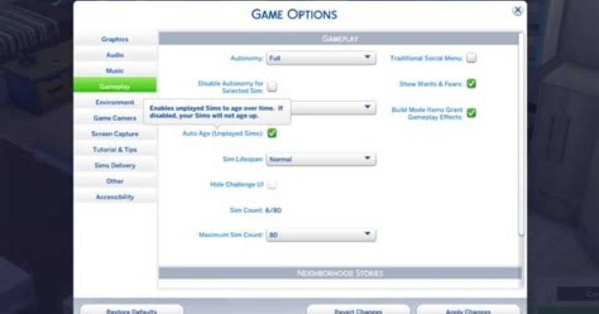 Do Unplayed Sims Age?
