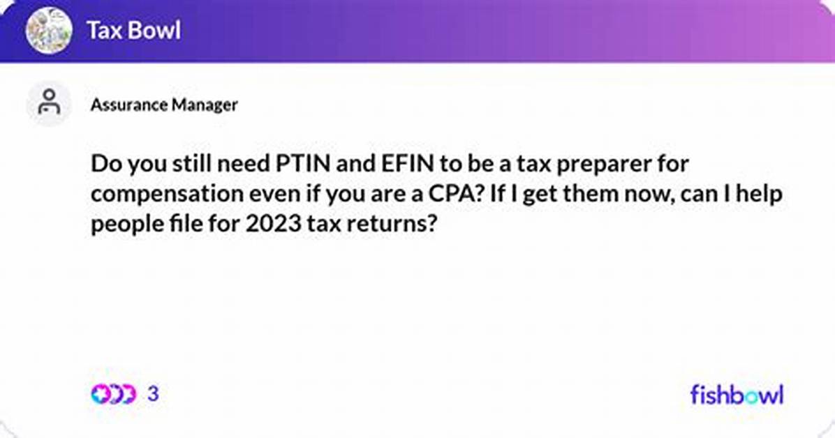 Do You Need a Ptin to Prepare a Tax Return?