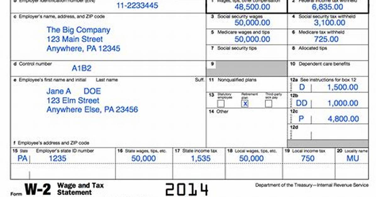 Do You Send W2 with Pa State Tax Return?