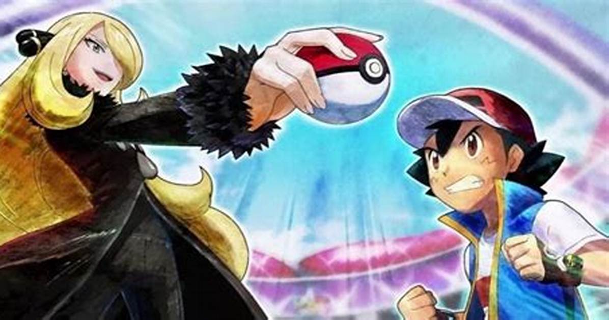 Does Ash Battle Cynthia?
