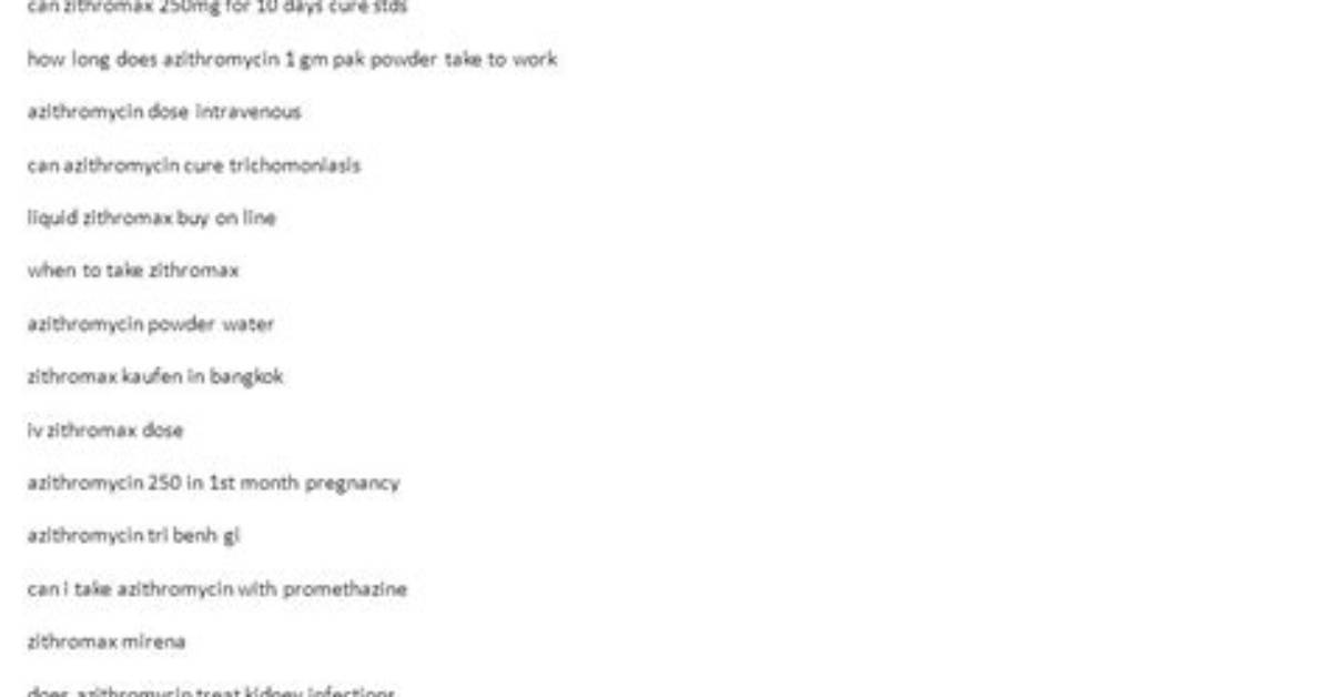 Does Azithromycin Cure Chlamydia 5 Days?