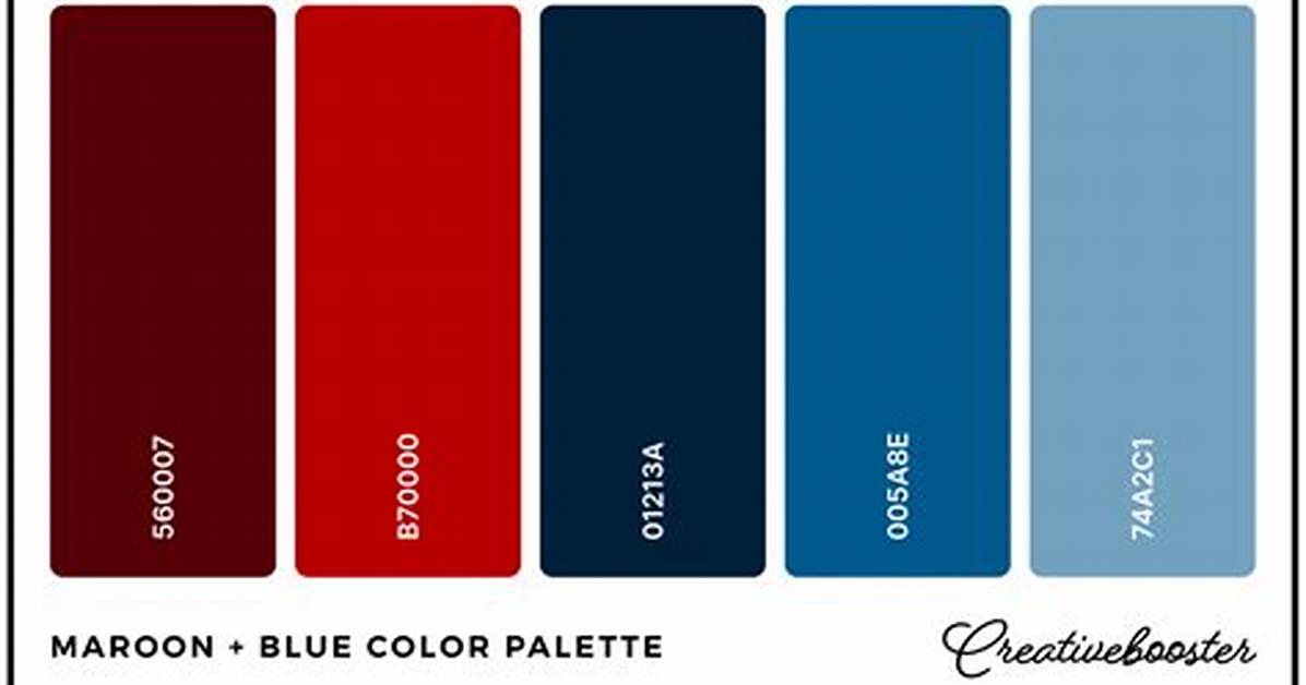 Does Blue Go with Maroon?