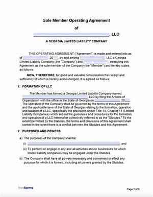 Does Georgia Require an Operating Agreement for an Llc?