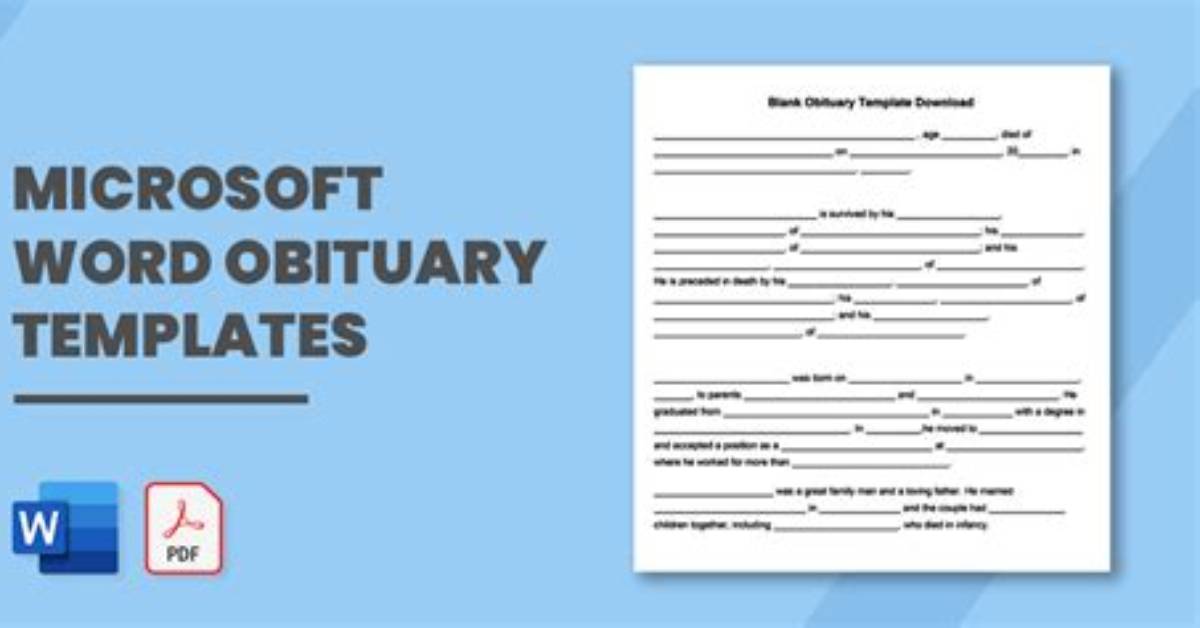 Does Microsoft Word Have an Obituary Template?