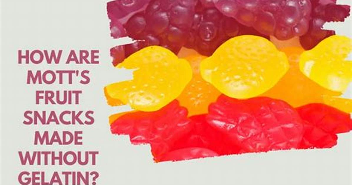 Does Motts Have Gelatin?