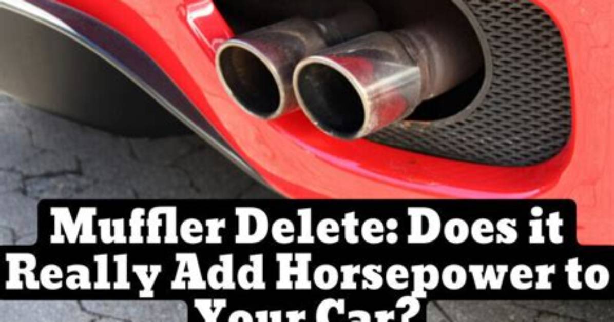 Does Muffler Delete Increase Hp?