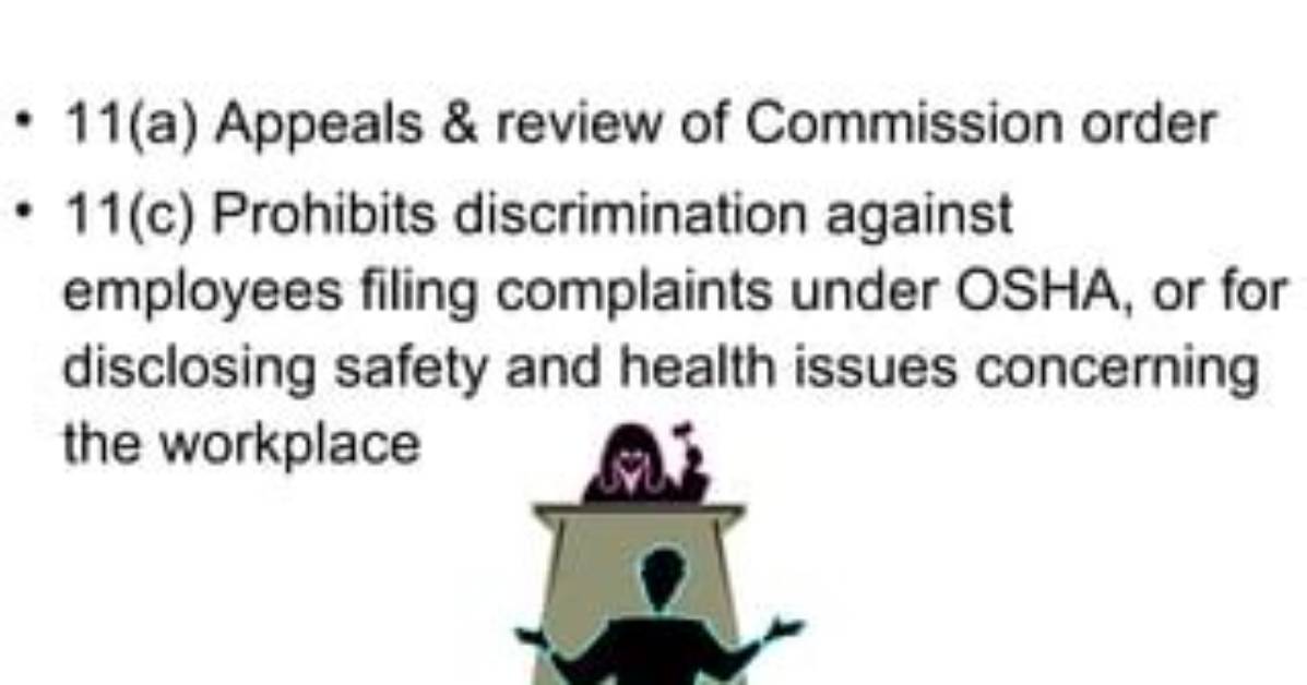 Does Osha Protected Against Discrimination?