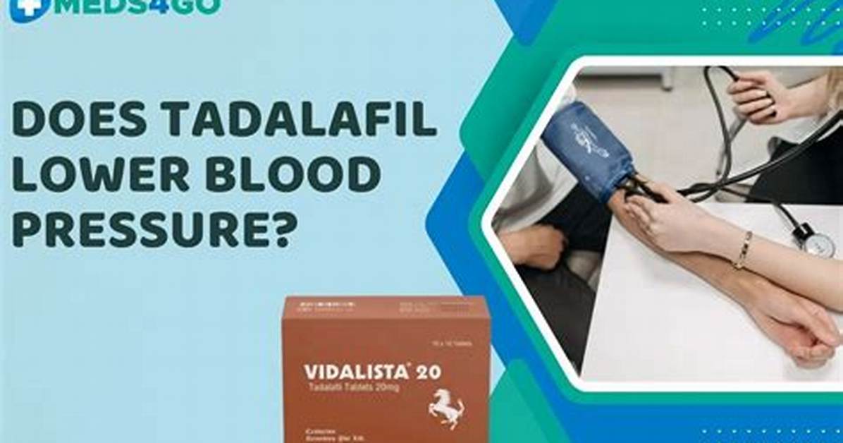 Does Tadalafil Lower Blood