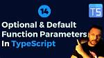 Does Typescript Support Optional Parameter in Function?