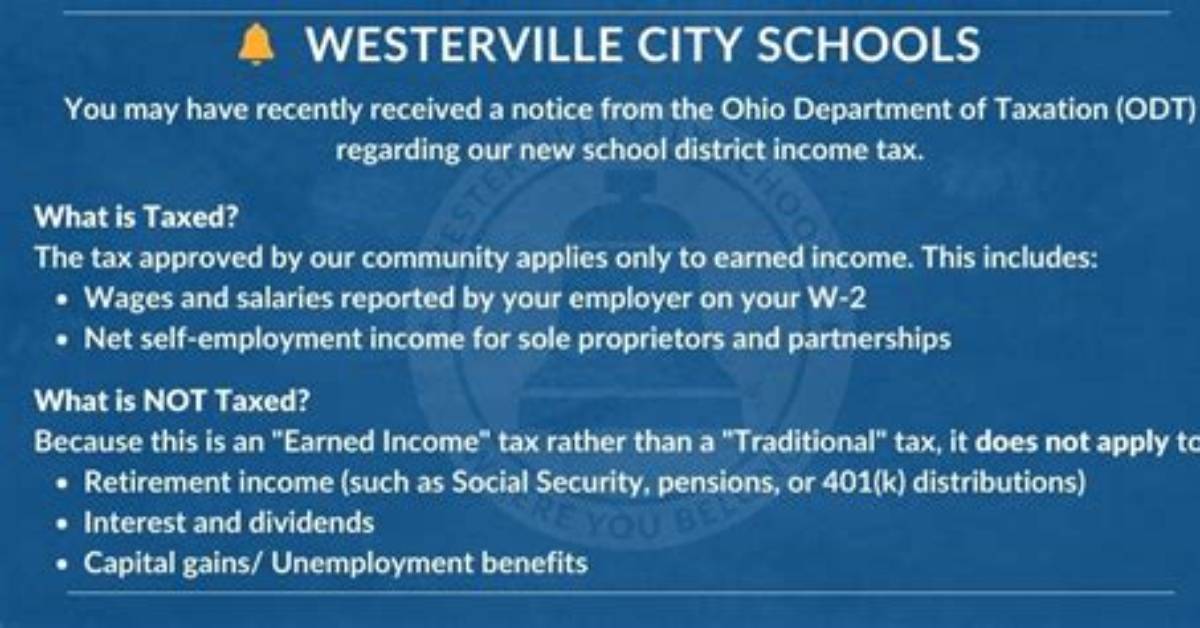 Does Westerville Have a School District Tax?