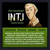 Draco Malfoy Myers-Briggs Type: Entj