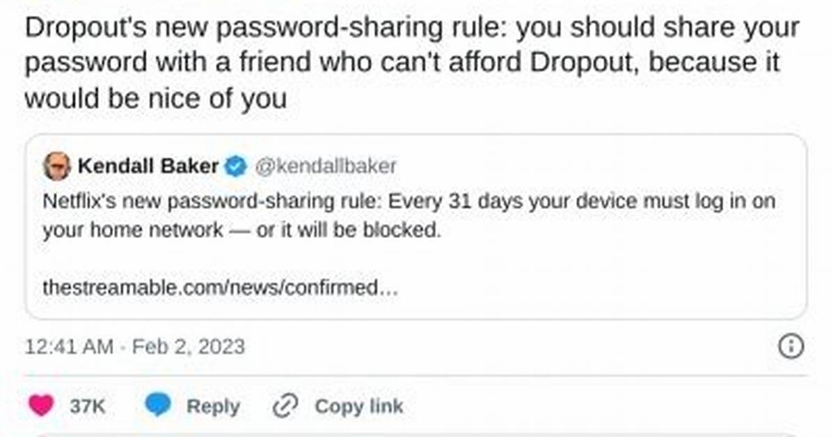 Dropout Password Sharing: the Comprehensive Guide to Understanding and Managing Shared Passwords