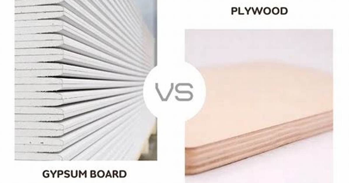 Drywall vs Plywood For