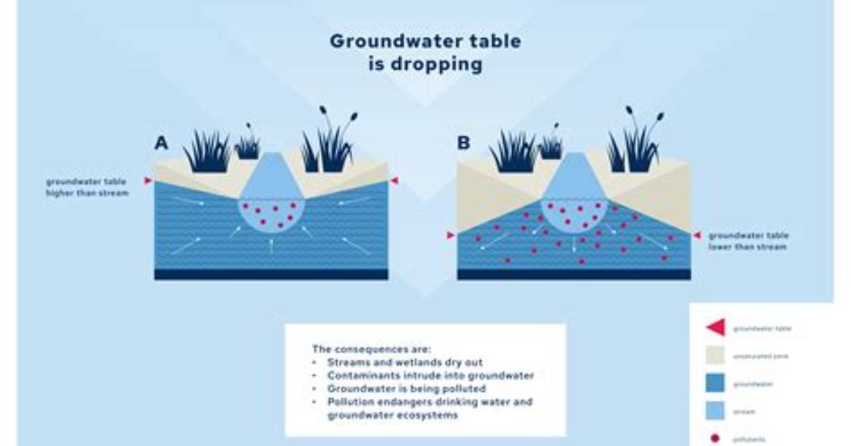 During a Drought the Water Table?