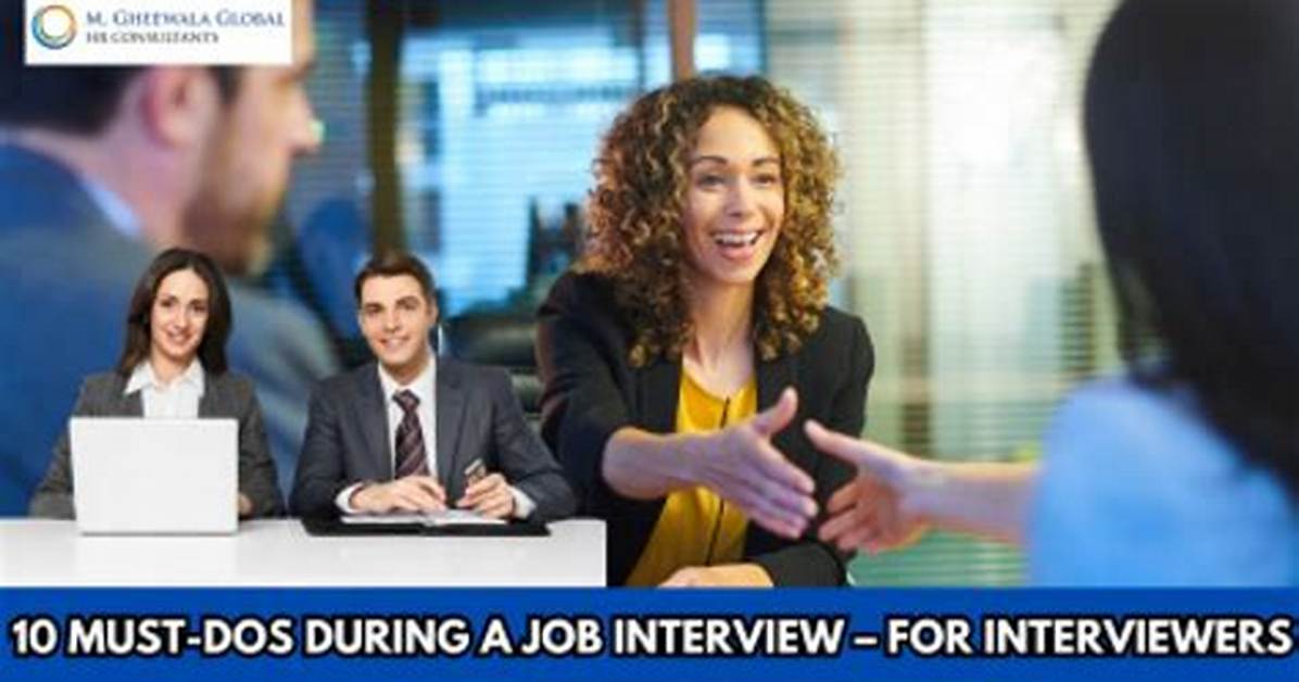 During a Job Interview Interviewers?