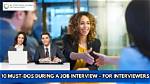 During a Job Interview Interviewers?