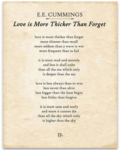 E. E. Cummings: 'Be of Love a Little More Careful Than of Anything.'