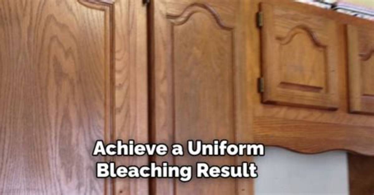 Easy Kitchen Cabinet Bleaching