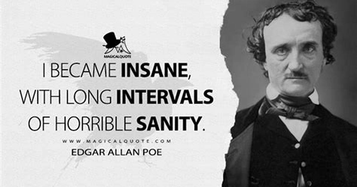 Edgar Allan Poe I Became Insane with Long Intervals of Horrible