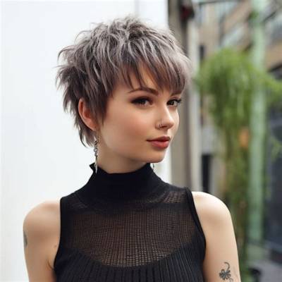 Edgy & Chic: Choppy Layers on Short Hair!