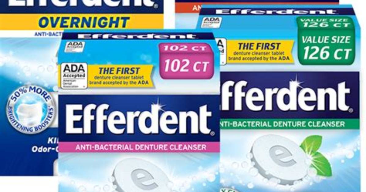 Efferdent for Cleaning Toilet