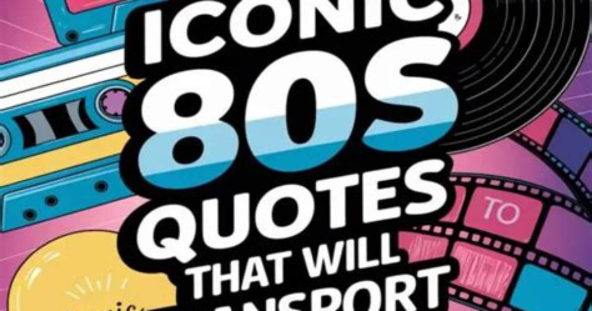Eighties Phrases Sayings