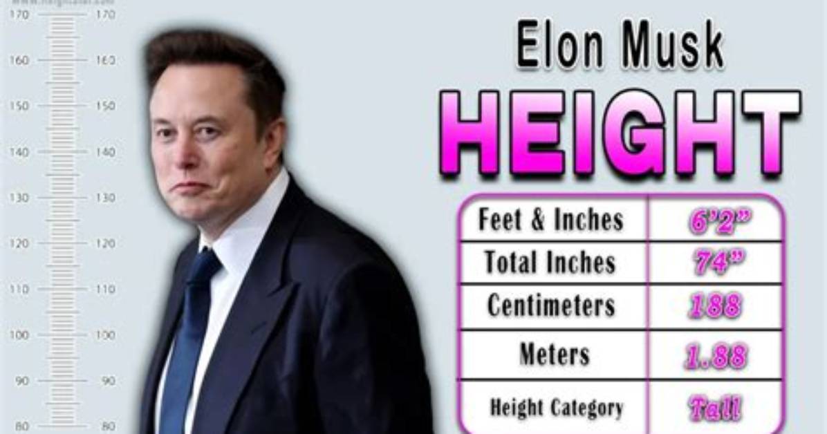 Elon Musk Height Feet and Inches