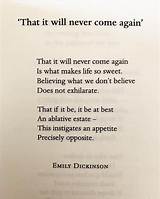 Emily Dickinson: 'That It Will Never Come Again Is What Makes Life Sweet.'