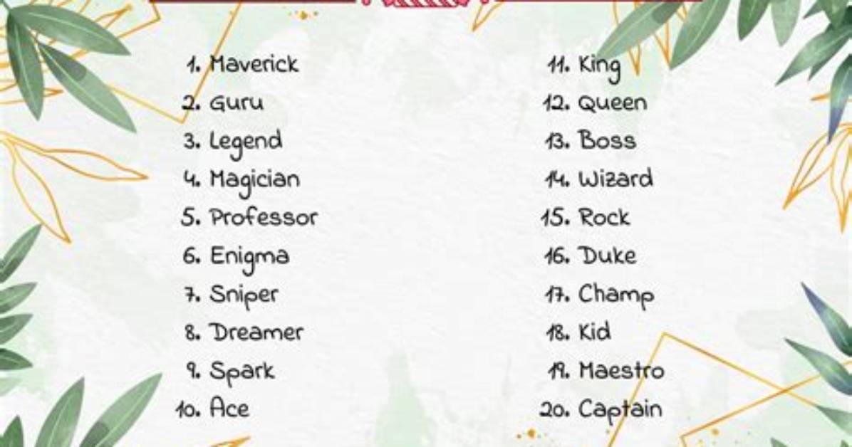Exceptional Guy Nicknames: Uncover the Most Creative and Unique Monikers
