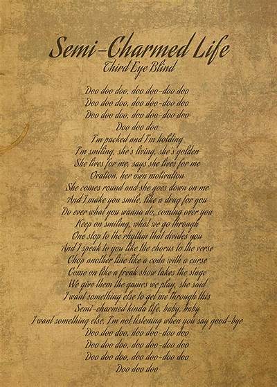 Exploring the Lyrics of "Charmed Life" by Third Eye Blind