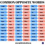 For Opposite Word in English?