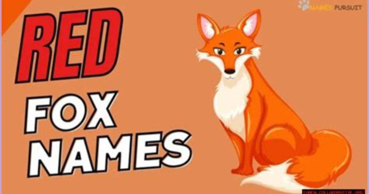 Fox Cartoon Names